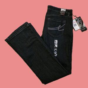 NINE WEST NWT 10/29 Santa Monica Bootcut Night Shade Dark Blue Jeans Women's